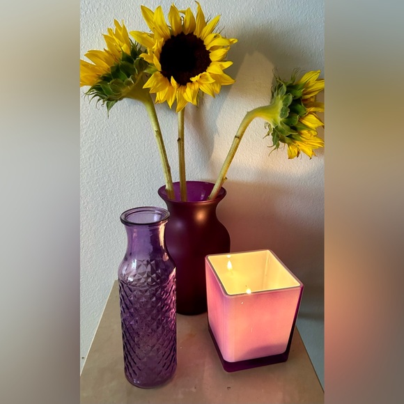 Teleflora square purple/Lavender vase and/or planter. 4.75” - Picture 14 of 16